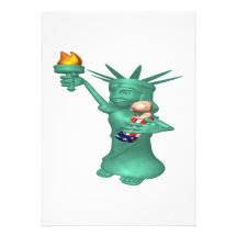 Statue Of Liberty Personalized Invite