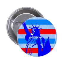 statue of liberty pinback button