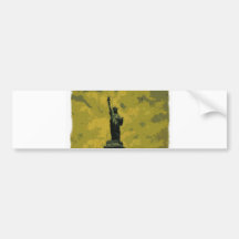 Statue of Liberty Pop Art Bumper Sticker