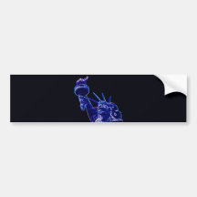 Statue of Liberty Pop Art Bumper Stickers