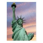 statue of liberty under vivid sky postcards