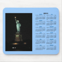Statue of Liberty, Vertical Calendar Mouse Pad