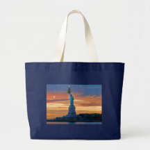 Statue of Liberty with Christmas Tree Bag