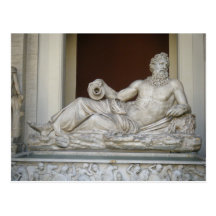 Statue of Neptune in Vatican Post Card