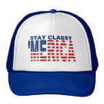 Stay Classy 'MERICA Blue Snapback Trucker Hat