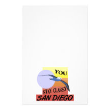 Stay Classy San Diego Customized Stationery