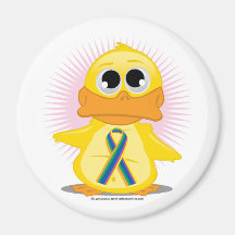 STD Ribbon Duck Magnet