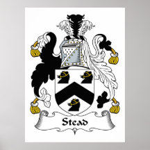 Stead Family Crest Posters