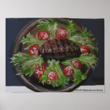 Steak on a Plate Print