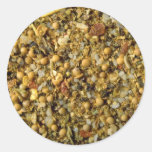 Steak spice round stickers