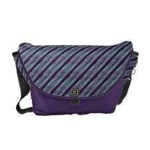 steal stripes pattern courier bag