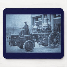 Steam Fire Engine Pumper Truck Mousepad