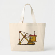 Steam Shovel Digger Construction Bags/Totes