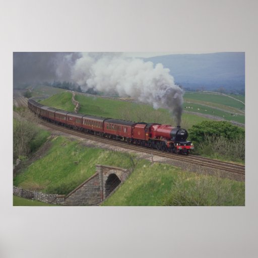 Steam train print