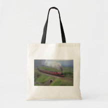 Steam train tote bags