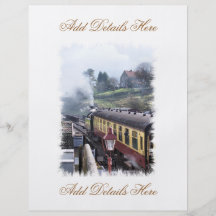STEAM TRAINS UK FULL COLOR FLYER