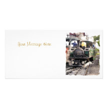 STEAM TRAINS UK PERSONALIZED PHOTO CARD