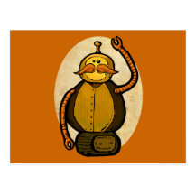 Steambot Antique Robot Post Cards