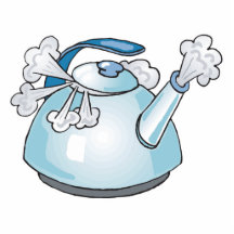 steaming tea pot kettle photo cutouts
