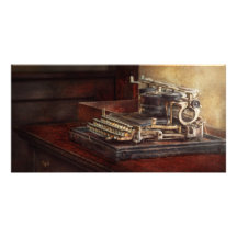 Steampunk - A crusty old typewriter Photo Greeting Card
