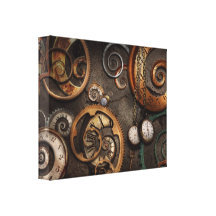 Steampunk - Abstract - Time is complicated Stretched Canvas Prints