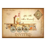 Steampunk Birthday Party Invite