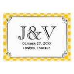 Steampunk Checkerboard Wedding Place Cards Business Cards
