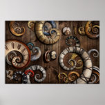 Steampunk - Clock - Time machine Print