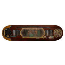 Steampunk - Electrical - Pull the switch Skateboard Decks