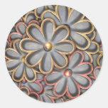 Steampunk Flower Power Sticker