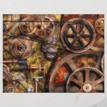 Steampunk - Gears - Inner Workings Flyer Design