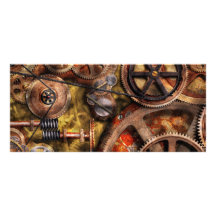 Steampunk - Gears - Inner Workings Customized Rack Card