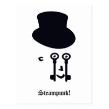 Steampunk Man Postcard