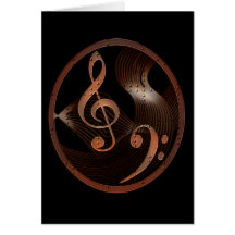 Steampunk Music Design note card