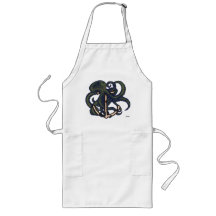 Steampunk Octopus Over Anchor Aprons