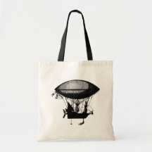 Steampunk pirate airship canvas bags