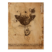 Steampunk Postcard