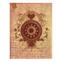 Steampunk Postcard