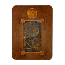 Steampunk Rectangle Magnet