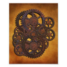 Steampunk Rusty Gears Art Photo