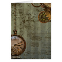 Steampunk Time Machine Cards