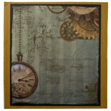 Steampunk Time Machine Napkins