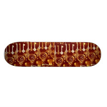 Steampunk time travel concept Clocks Skateboard