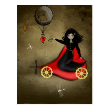Steampunk Valentine Postcard