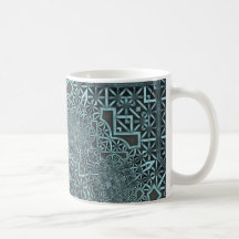 Steampunk Verdigris Lattice Coffee Mugs