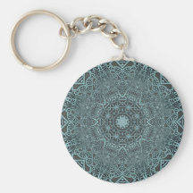 Steampunk Verdigris Lattice Key Chain