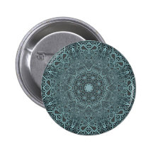 Steampunk Verdigris Lattice Pinback Button