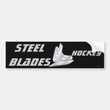 Steel Blades Bumper Sticker