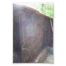 Steel bridge photo print