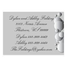 Steel Bubbles At Home Address Business Card